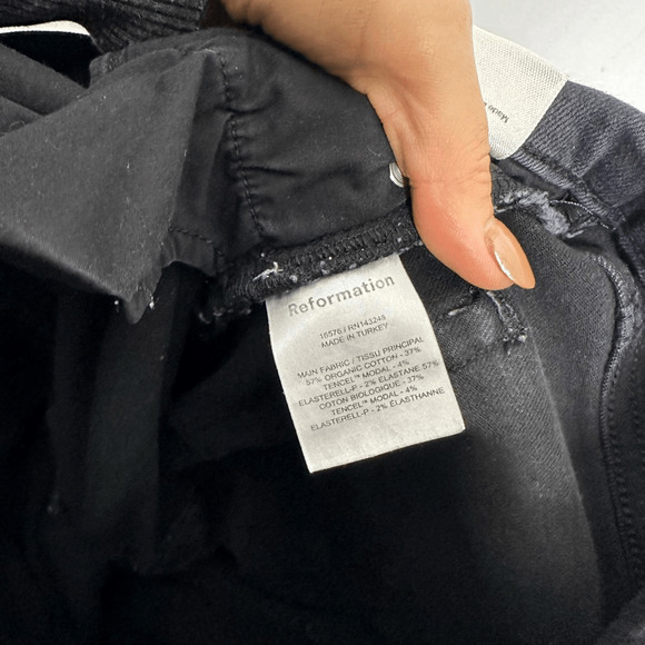 Reformation Harper High Rise Skinny Jeans 16576 BLACK stretch womens size 30 - Picture 10 of 10